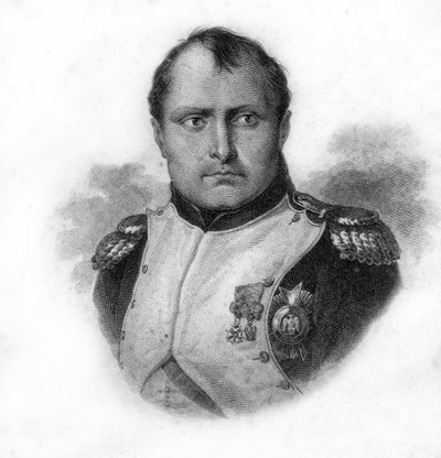 Ritratto di Napoleone Bonaparte, incisione del XIX secolo da Unknown artist