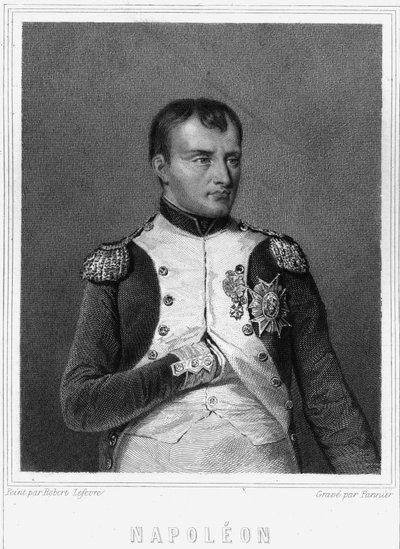 Ritratto di Napoleone I (1769 - 1821), Imperatore dei Francesi - in "Histoire des Français" di Lavallée, incisione, sd. da Unknown artist