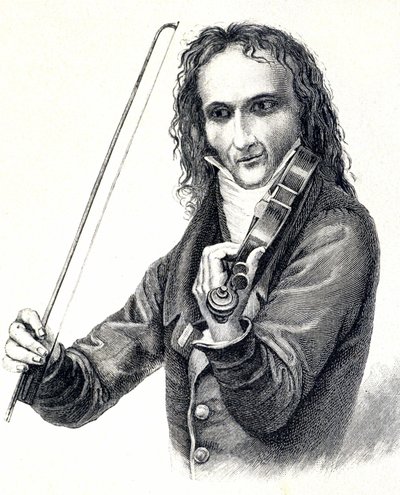 Ritratto di Niccolò Paganini (1782 - 1840) da Unknown artist