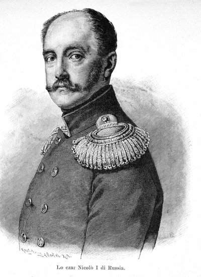 Ritratto di Nicola I Pavlovich di Russia (1796 - 1855) da Unknown artist