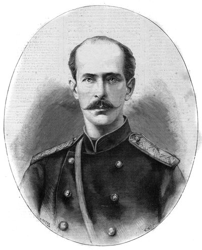 Ritratto di Nicholas Maximilianovich di Leuchtenberg, Duca di Leuchtenberg e Principe Romanovsky (1843-1891) - Il diario illustre del 1891 da Unknown artist