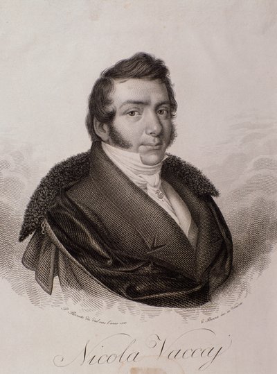 Ritratto di Nicola Vaccai (incisione) da Unknown artist