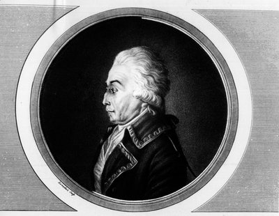 Ritratto di Nicolas Luckner (1722-1794) Maresciallo di Francia. Incisione in 