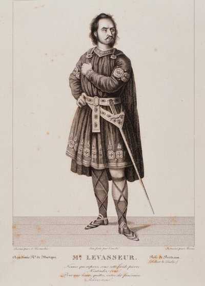 Ritratto di Nicolas Prosper Levasseur come Bertram nell