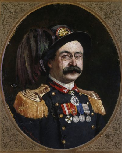 Ritratto di Oreste Baratieri (1841-1901) da Unknown artist