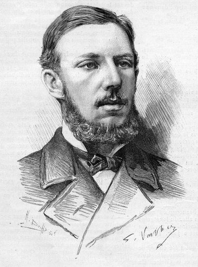 Ritratto di Oscar Augusto di Svezia, duca di Gothland, qui nel 1888 durante la sua visita a Parigi da Unknown artist