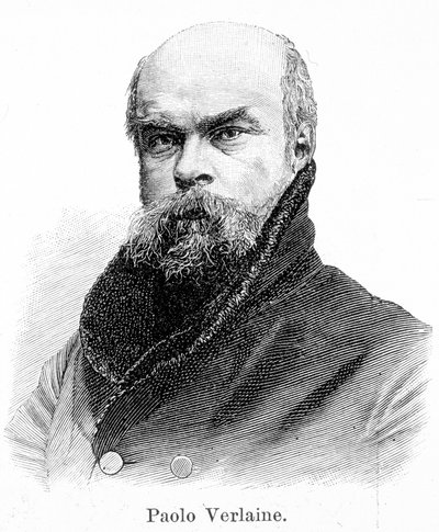 Ritratto di Paul Verlaine (1844-1896) da Unknown artist