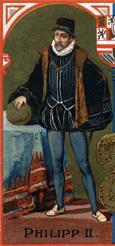 Ritratto di Filippo II (1527-1598), re di Spagna. da Unknown artist