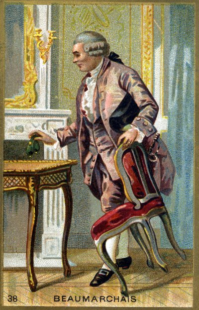 Ritratto di Pierre-Augustin Caron de Beaumarchais (1732-1799), scrittore e drammaturgo francese da Unknown artist