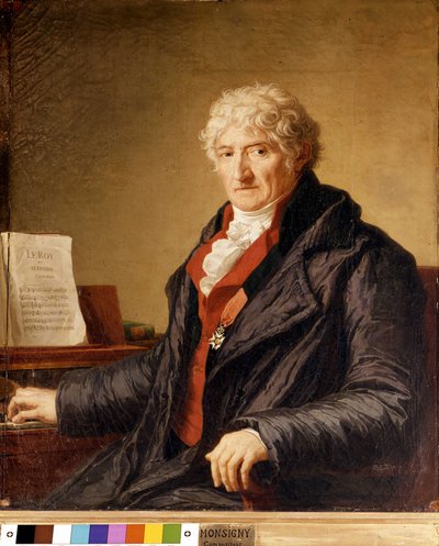 Ritratto di Pierre Alexandre Monsigny (1729-1817), compositore francese. Dipinto del 1812. Biblioteca dell