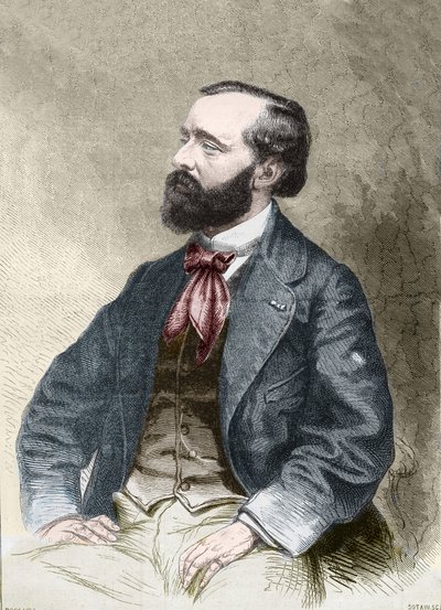 Ritratto di Pierre Alexix Ponson du Terrail, scrittore, folietonista da Unknown artist