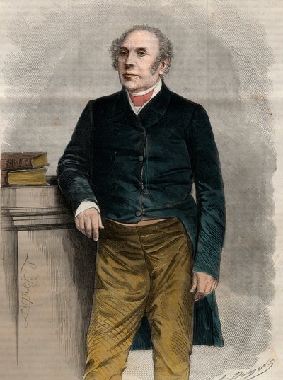 Ritratto di Pierre Antoine Berryer (1790-1868), avvocato e politico francese. Incisione in "L