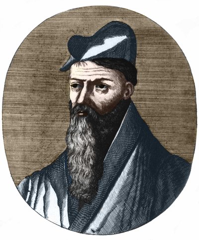 Ritratto di Pierre Belon 1517-1564. Naturalista e medico francese. Collezione privata. da Unknown artist