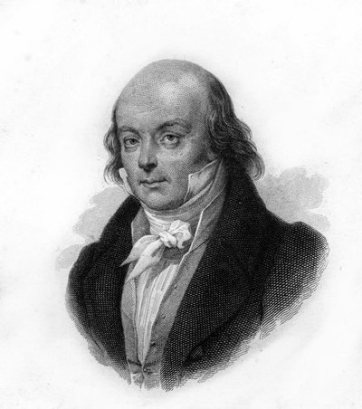 Ritratto di Pierre Jean de Béranger (1780 - 1857), poeta e cantautore francese - incisione del XIX secolo da Unknown artist
