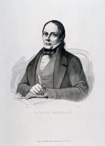 Ritratto di Pietro Generali (incisione) da Unknown artist