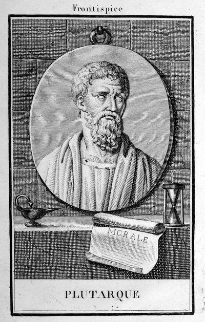 Ritratto di Plutarco, incisione dei primi del XIX secolo da Unknown artist
