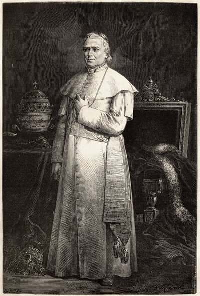 Ritratto di Papa Pio IX (Giovanni Maria Mastai Ferretti) da Unknown artist
