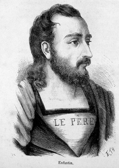 Ritratto di Prosper Barthélemy Enfantin (1796-1864), ingegnere e socialista francese, propagatore del Saint-Simonismo da Unknown artist