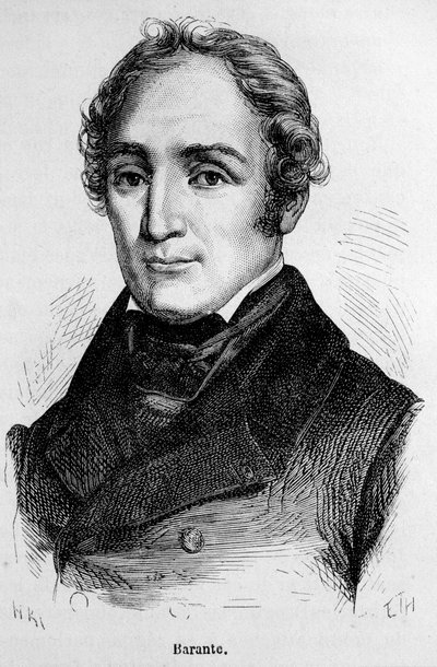 Ritratto di Prosper Brugiere de Barante, storico e politico francese (1782 - 1866) da Unknown artist
