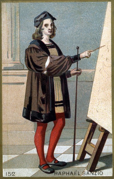 Ritratto di Raffaello Sanzio (cromolitografia della fine del XIX secolo) da Unknown artist