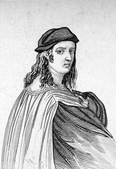 Ritratto di Raffaello (Raffaello Sanzio 1483 - 1520), pittore italiano da Unknown artist
