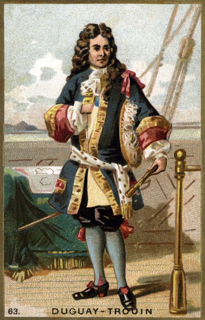 Ritratto di René Duguay Trouin (1673-1736), marinaio francese (cromolitografia del XIX secolo) da Unknown artist