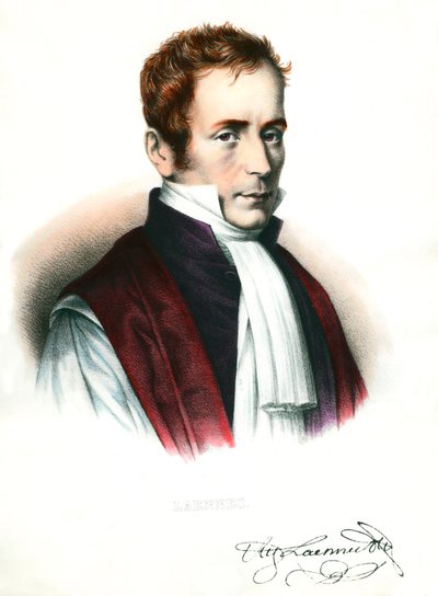 Ritratto di Rene Laennec, medico francese da Unknown artist