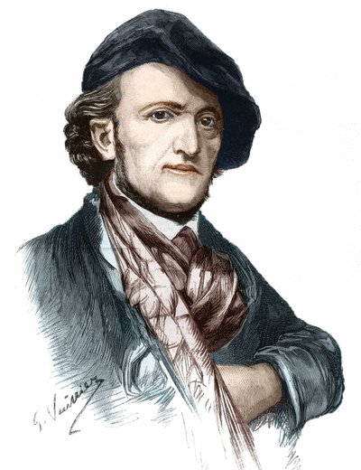 Ritratto di Richard Wagner (1813-1883), compositore e drammaturgo tedesco da Unknown artist