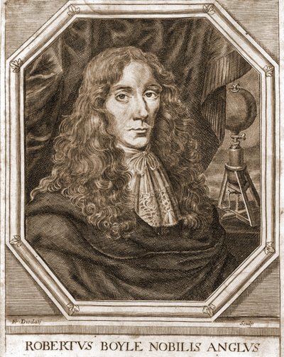 Ritratto di Robert Boyle (1627 - 1691), fisico e chimico irlandese. da Unknown artist