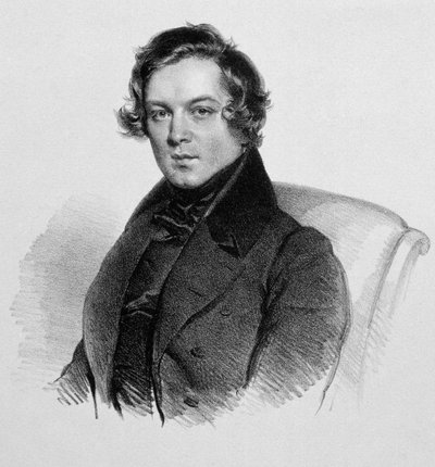 Ritratto di Robert Schumann (1810-1856), compositore tedesco. da Unknown artist