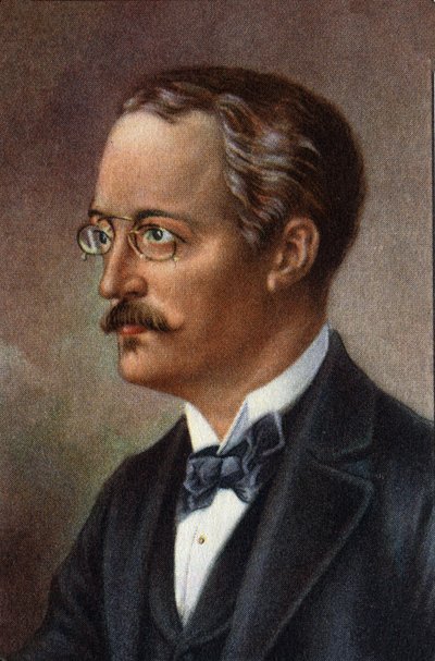 Ritratto di Rudolf Diesel, ingegnere tedesco, XX secolo (cromo) da Unknown Artist