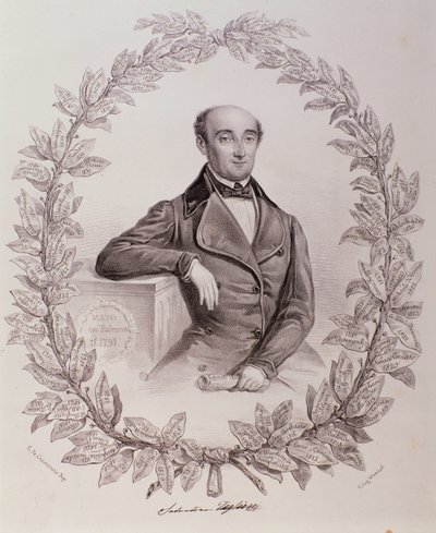 Ritratto di Salvatore Taglioni (incisione) da Unknown artist