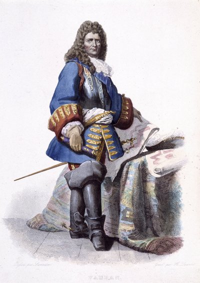 Ritratto di Sébastien Le Prestre de Vauban, maresciallo di Francia e ingegnere militare (1633-1707) - in "Le Plutarque Français" da Unknown artist