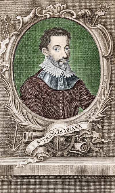 Ritratto di Sir Francis Drake (1540-1596), navigatore inglese da Unknown artist
