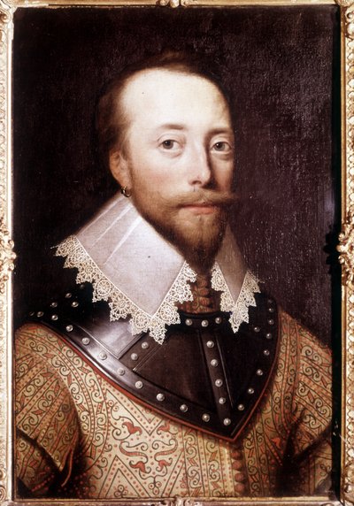 Ritratto di Sir Martin Frobisher (1535-1594), navigatore inglese. da Unknown artist