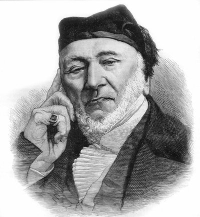 Ritratto di Sir Moses Montefiore (1784-1885) banchiere e filantropo inglese, di origine italiana. Incisione del 1885. da Unknown artist