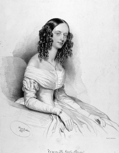 Ritratto di [Teresa] De Giuli Borsi, soprano italiana da Unknown artist