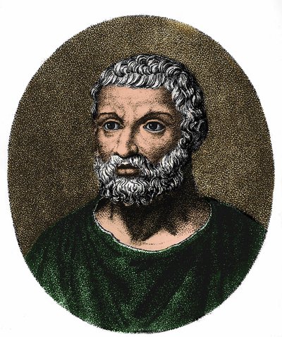 Ritratto di Talete di Mileto (ca. -625 - ca. -546) da Unknown artist