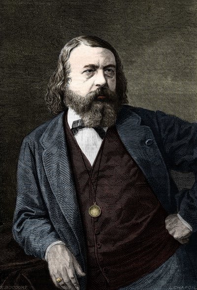 Ritratto di Théophile Gautier (1811-1872), scrittore francese da Unknown artist