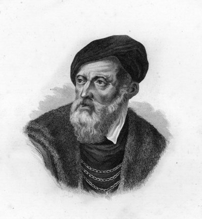 Ritratto di Tiziano (1490-1576), Tiziano Vecellio, pittore veneziano da Unknown artist