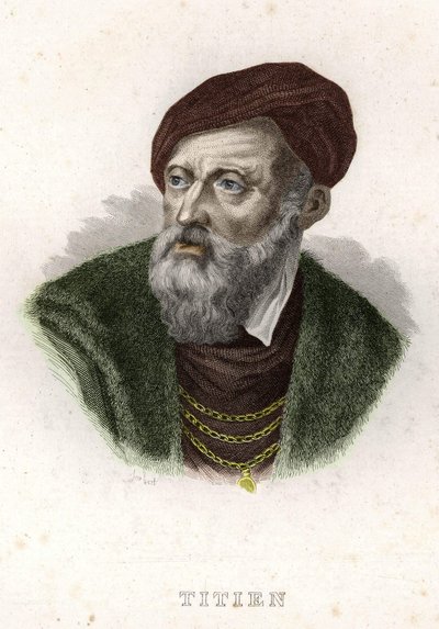 Ritratto di Tiziano Vecellio (Il Tiziano) (1490 - 1576) da Unknown artist