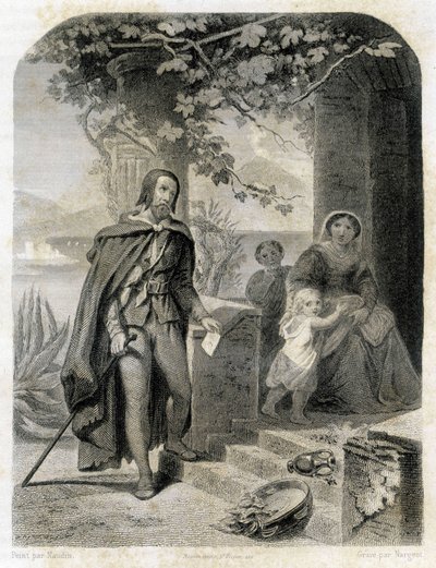 Ritratto di Torquato Tasso, detto in francese Le Tasse (1544 - 1595) da Unknown artist