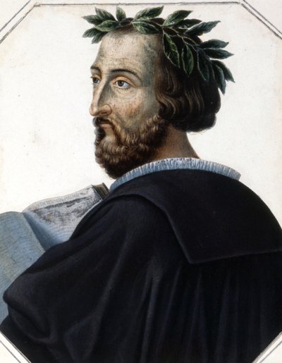 Ritratto di Torquato Tasso, detto il Mug (1544 - 1595), poeta italiano. Incisione dell