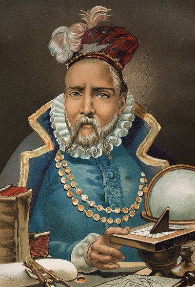 Ritratto di Tycho Brahe. Astronomo e astrologo danese (ora Svezia) da Unknown artist