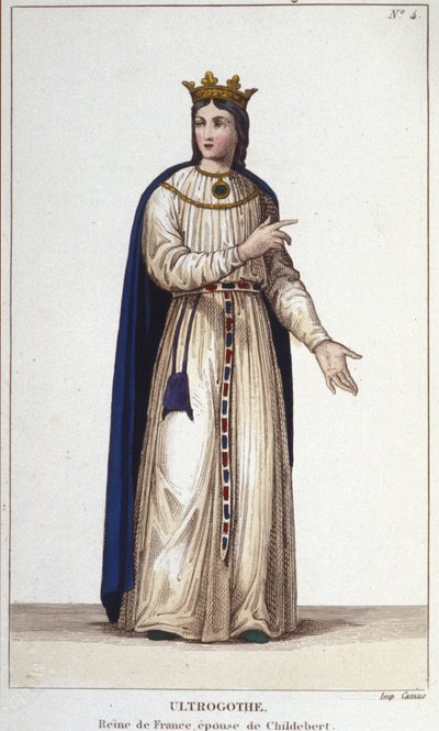 Ritratto di Ultrogota Regina di Francia e moglie di Childeberto I da Unknown artist