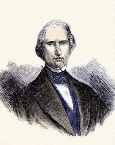 Ritratto di Urbain Jean Joseph Le Verrier o (Leverrier), matematico e astronomo francese (1811-1877). È il primo osservatore del pianeta Nettuno. da Unknown artist