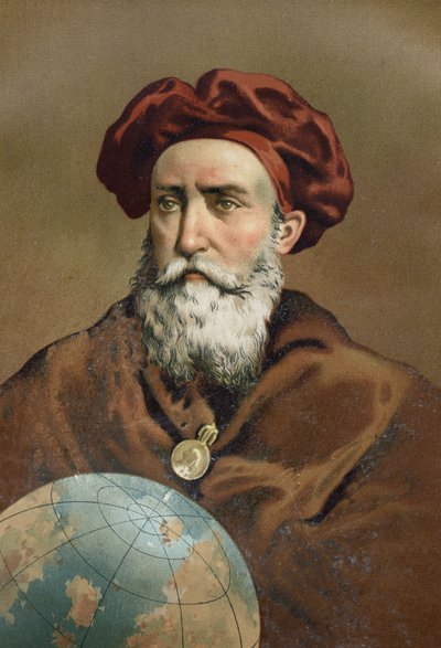 Ritratto di Vasco de Gama, navigatore portoghese (Sines, Alentejo, ca. 1469 - Cochin, India) da Unknown artist
