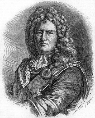 Ritratto di Vauban (1633 - 1707). (Sébastien Le Prestre de Vauban) Maresciallo di Francia e ingegnere militare da Unknown artist