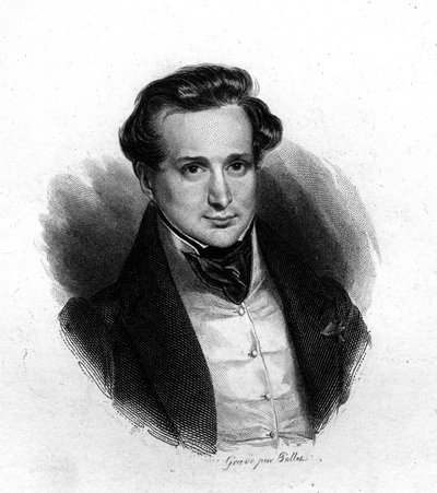 Ritratto di Victor Hugo, incisione di Pollet, XIX secolo da Unknown artist