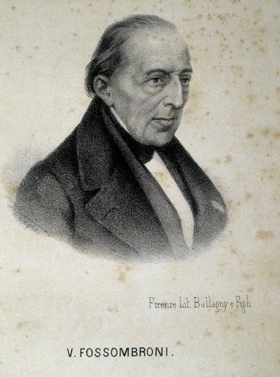 Ritratto di Vittorio Fossombroni (1754 - 1844), ingegnere, economista e intellettuale italiano. da Unknown artist